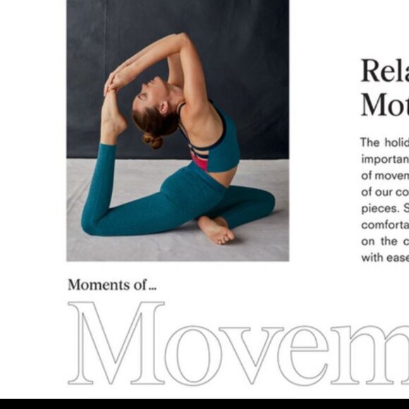 NWT prAna Luminance Legging highwaist w/ pocket turquoise blue stripe Small S - Picture 2 of 6